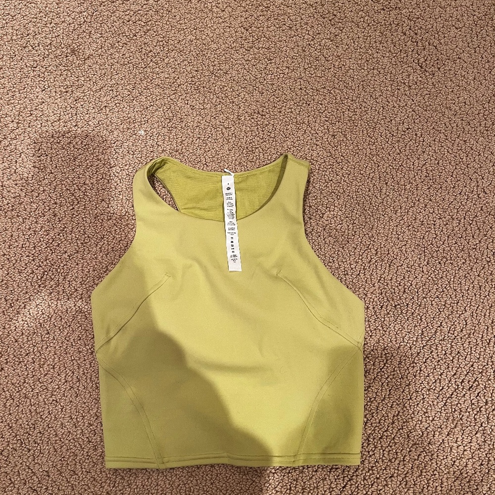 Lululemon Wunder Train Racerback Top in Electric Lemon